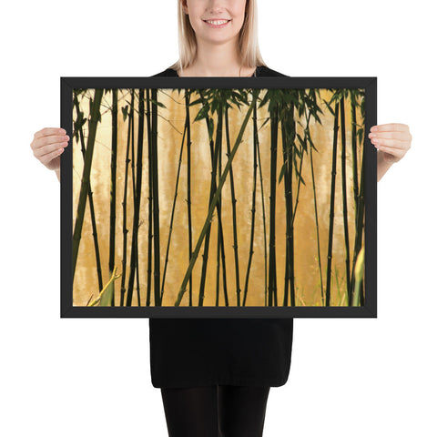 Tableau jungle avec bambou