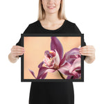 Tableau Fleur d'Orchidée Réelle