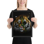 tableau moderne tete de tigre