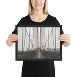 Tableau pont brooklyn effet noir et blanc