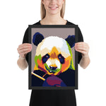 Tableau Panda Multicolore Pop Art