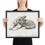 tableau moderne dessin tigre bébé