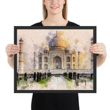 Tableau Taj Mahal Aquarelle