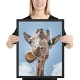 tableau girafe rigolote moderne
