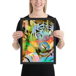 tableau tigre multicolore design