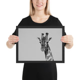 Tableau Girafe  Noir et Blanc (La Discrette)