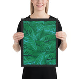 Tableau tropical vert bleu design
