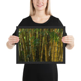 Tableau toile bambou coloré