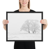 Tableau Paysage Neige Arbres XXL