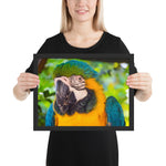 Tableau Jungle Perroquet (Portrait)