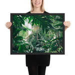 Tableau jungle luxuriante et etincelante