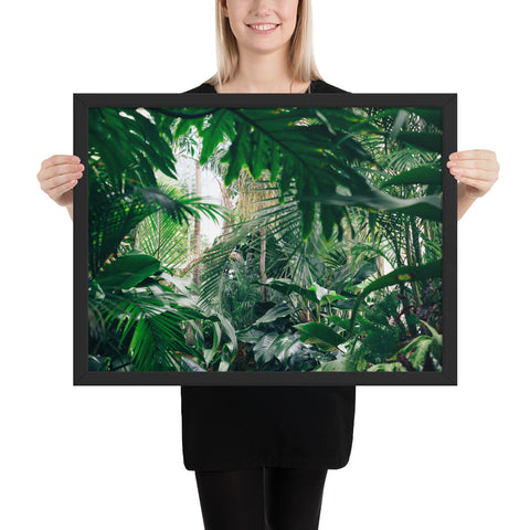 Tableau jungle luxuriante et etincelante