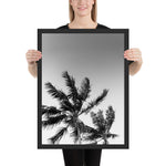 Tableau Palmier Noir et Blanc (Face à la Mer)