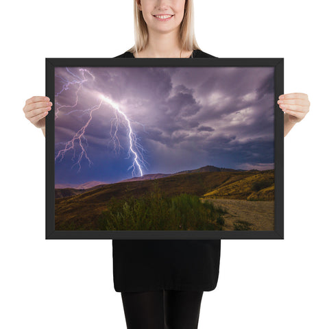 Tableau Paysage Orage dans la Plaine