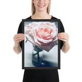 Tableau Fleur Rose Pâle dans son vase