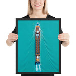 Tableau Paysage Mer turquoise Le Cargo