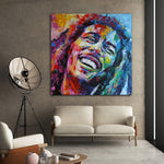 Tableau Bob Marley Couleur et Sourire