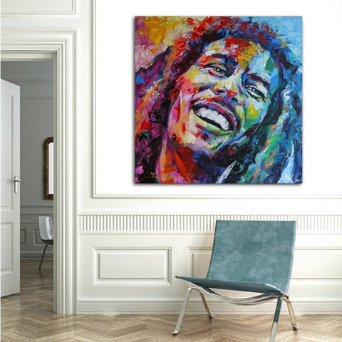 toile Bob Marley Couleur et Sourire