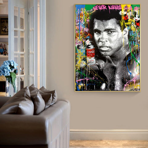 Tableau Street Art Muhammad Ali Icon