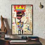 Tableau Jean Michel Basquiat couronne