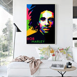 Tableau Bob Marley Couleur