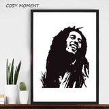 Tableau Bob Marley Noir et Blanc