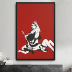 banksy reine poster