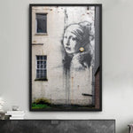 Tableau Street Art <Br> Banksy la Dame