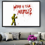 toile deco banksy